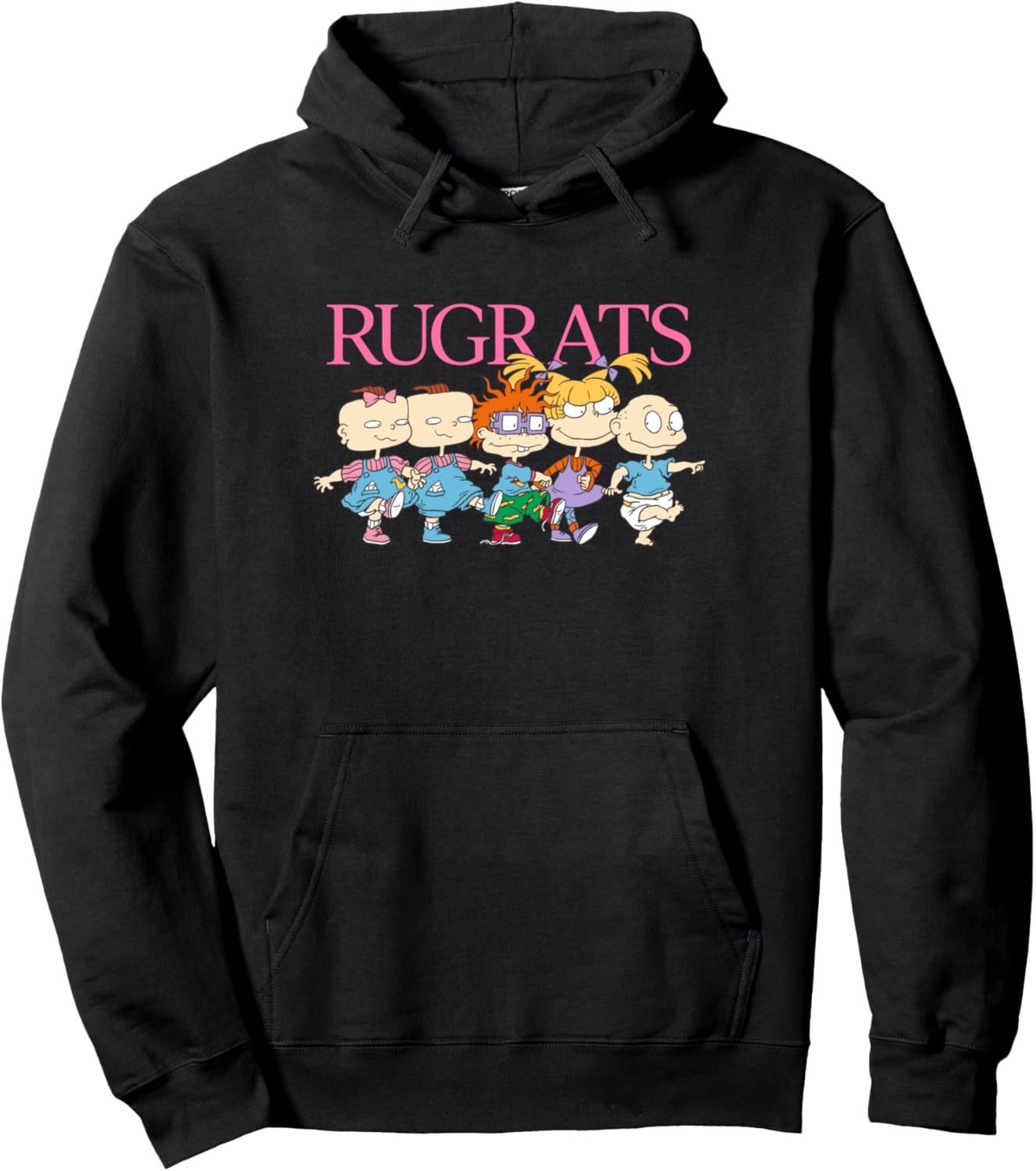 

Худи с портретом малышей из мультфильма Rugrats Marching In Line, черное, Черный, Худи с портретом малышей из мультфильма Rugrats Marching In Line, черное