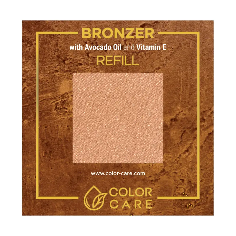 

Веганский жемчужный бронзатор - сменный блок - 03 Color Care Cinnamon, 8 гр