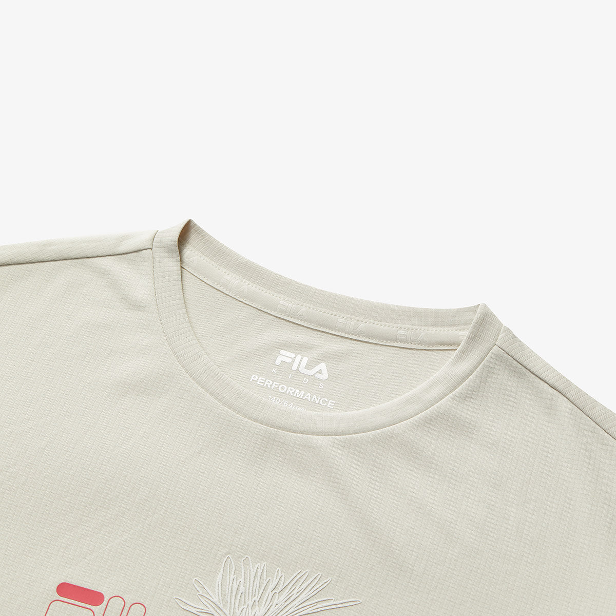 Футболка beige satin для подростков FILA KIDS, Cornsilk — фото 3