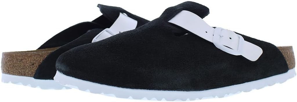 Сабо Birkenstock Boston 260211 для взрослых унисекс из велюра, белый — фото 2