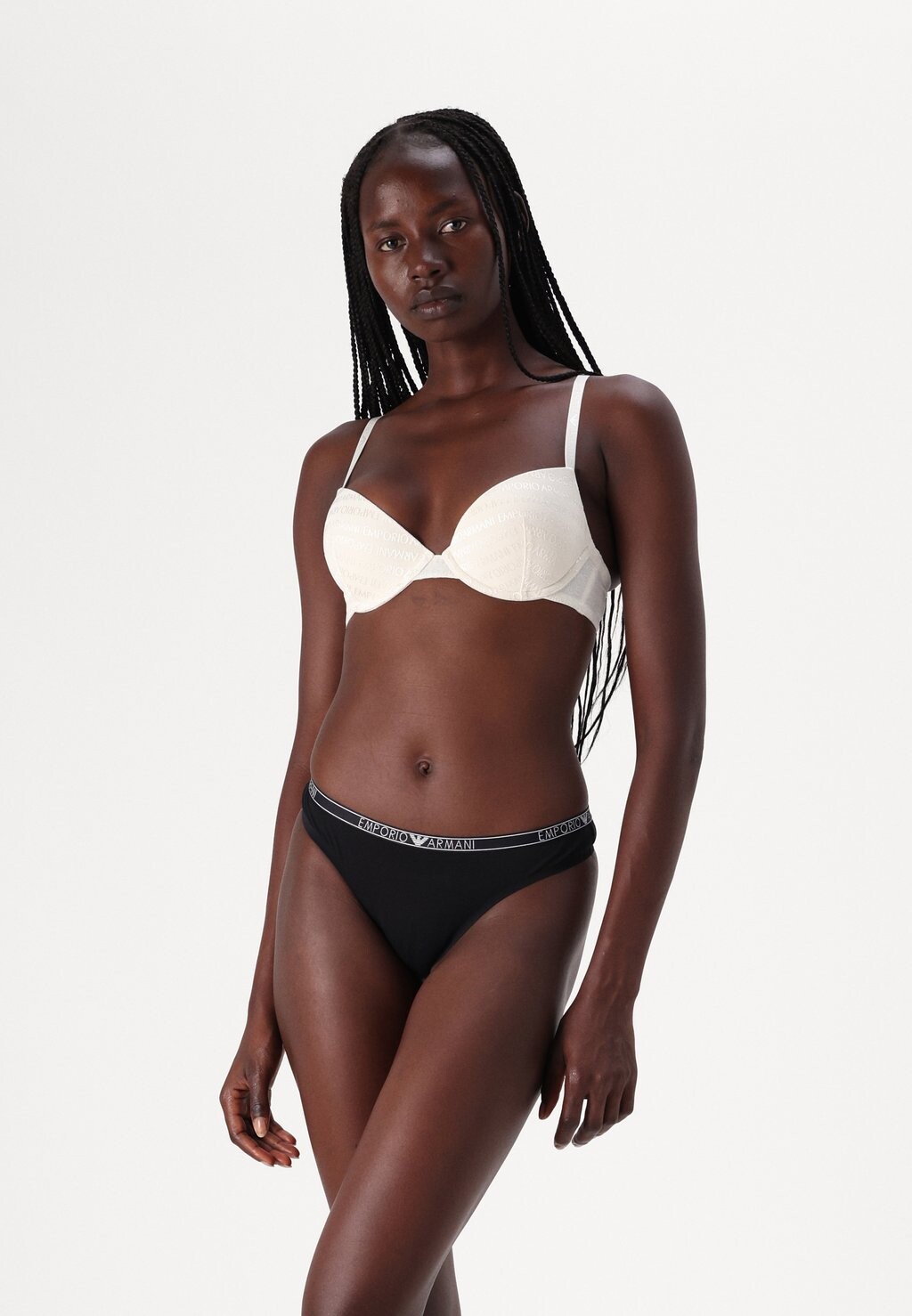 

Стринги THONG 2 PACK Emporio Armani, черный