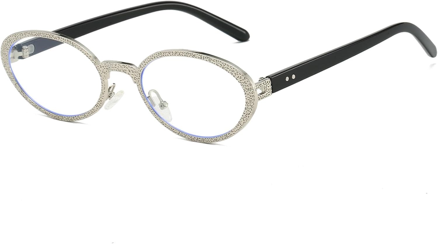 

Солнцезащитные очки с защитой от УФ-излучения UV400 | Овальные металлические градиентные линзы для женщин | Яркие цветные линзы для занятий спортом на открытом воздухе и вождения DSVIGF, Silvery-transparent