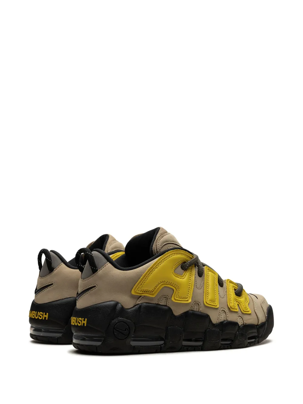 Кроссовки Air More Uptempo Low 'Limestone' из коллаборации с Ambush Nike, коричневый — фото 3
