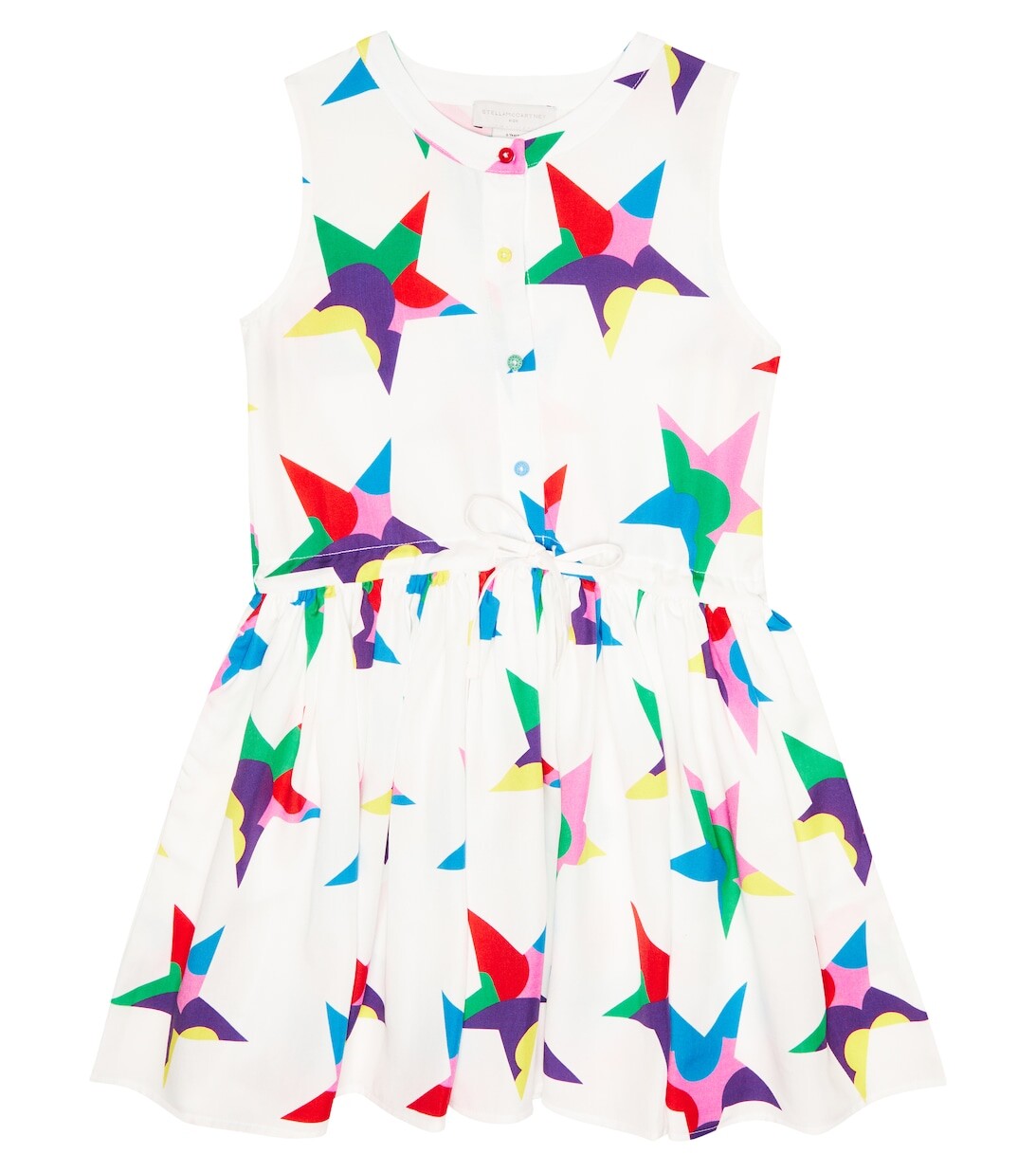 

Детское платье с принтом Stella McCartney Kids, разноцветный
