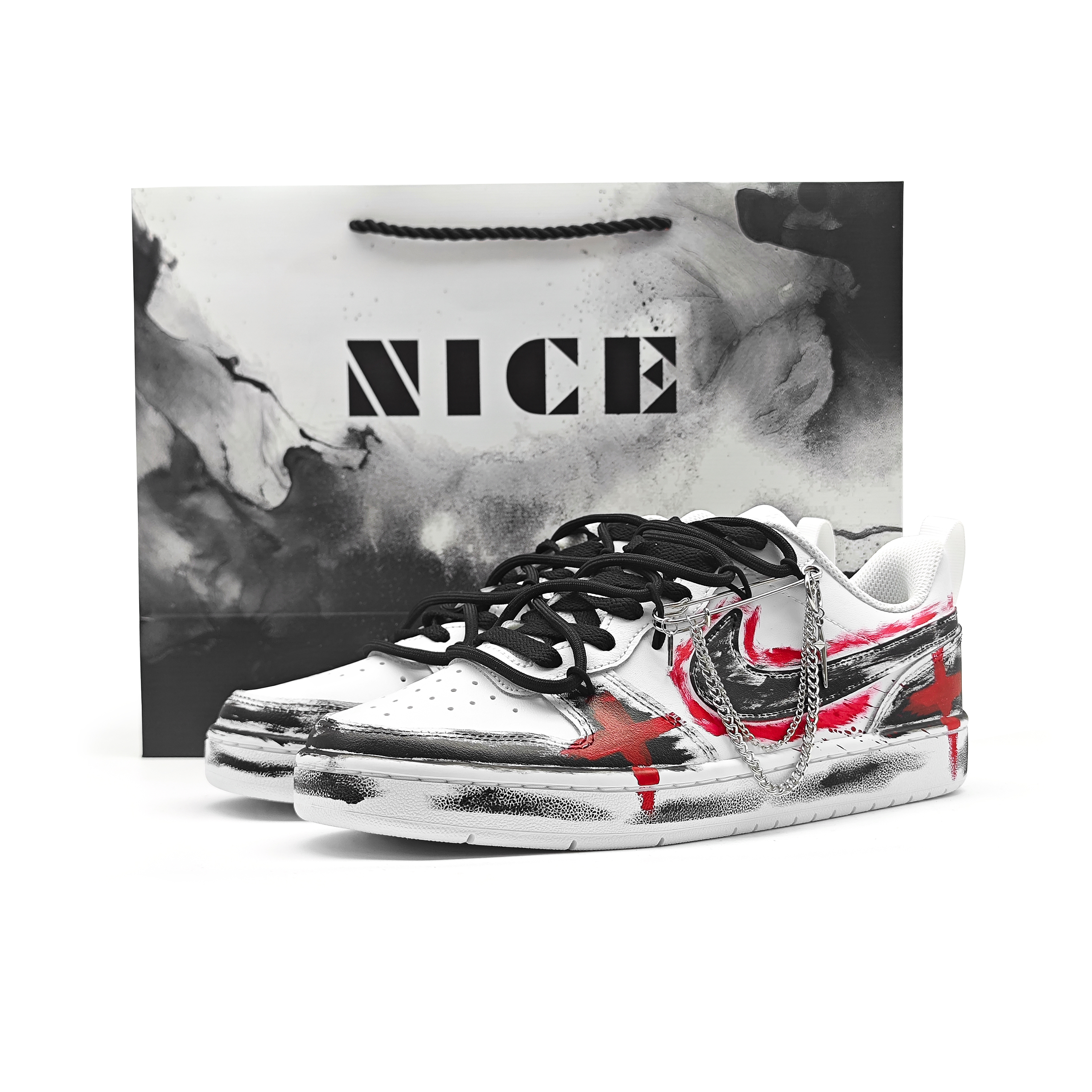 

Детские скейтерские кроссовки Court Borough для младших школьников Nike, белый