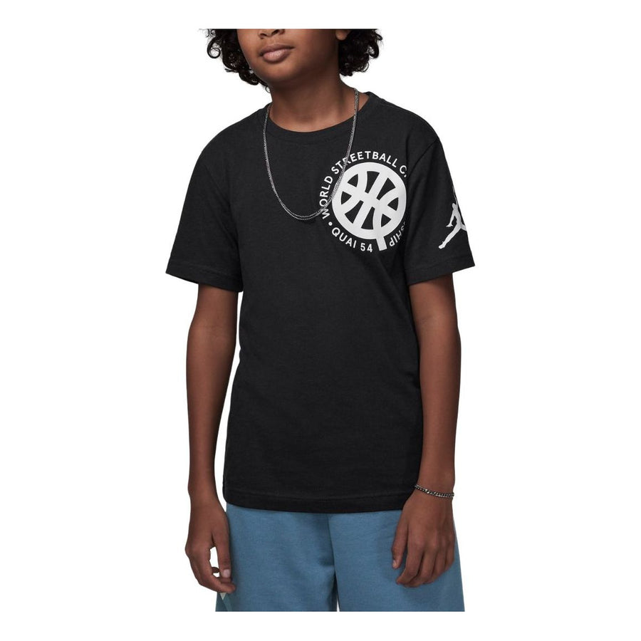 

Футболка (GS) Air Jordan Quai 54 Graphic T-Shirt 'Off Noir', черный