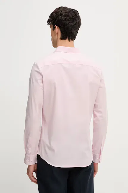 Рубашка из хлопка Calvin Klein, розовый — фото 3