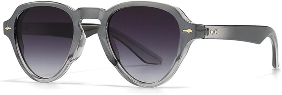 

Круглые солнцезащитные очки для женщин и мужчин, градиентные солнцезащитные очки для женщин, для активного отдыха и путешествий, защита от УФ-излучения UV400 MTZJH, Grey