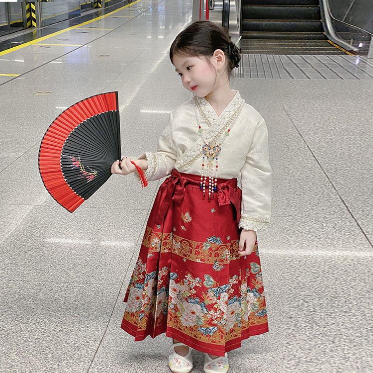 Комплект с юбкой для детей 3-7 лет PROTECTCAMEL, clothing sets+hairpin — фото 2