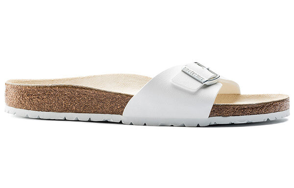 Тапочки madrid birko-flor narrow fit sandals 'white' Birkenstock, белый — фото 2