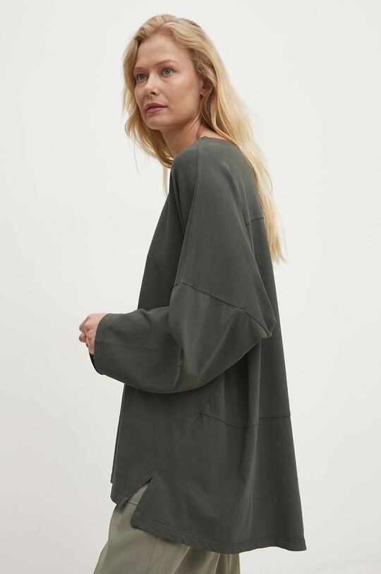 

Хлопковая блузка Answear Lab, зеленый