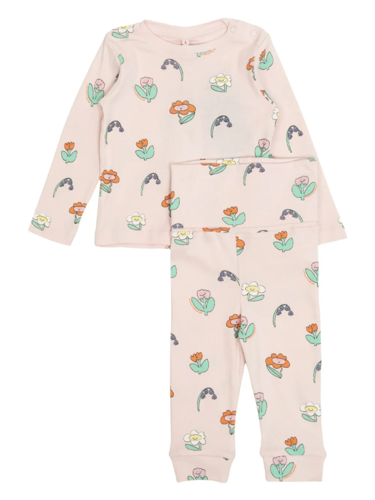 

Комплект брюк с цветочным принтом Stella McCartney Kids, розовый