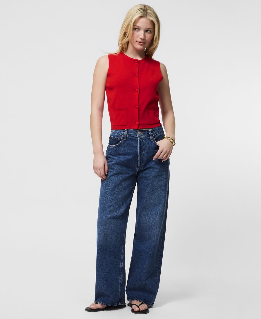 

Женский мягкий кардиган без рукавов French Connection, Mars Red