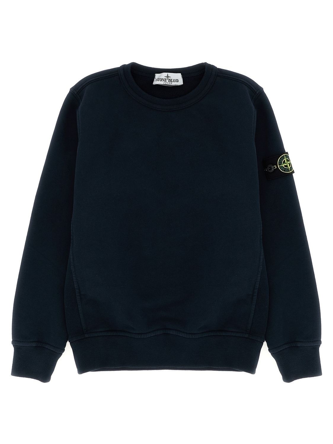 

Свитшот с нашивкой-логотипом Stone Island Junior, синий