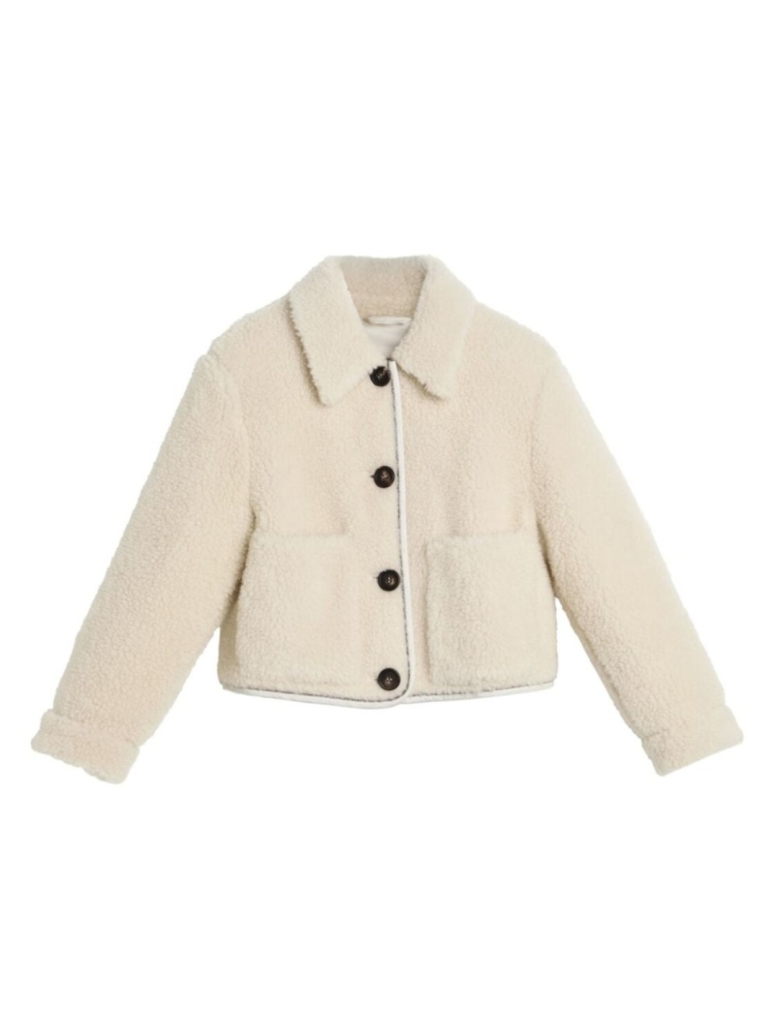 

Brunello Cucinelli Kids флисовая куртка Monili, нейтральный цвет