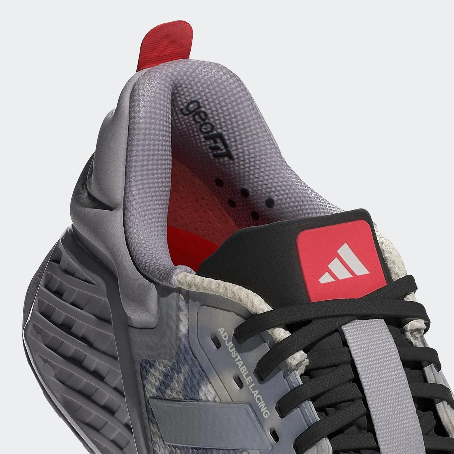 Кроссовки Adidas Dropset 3 GFX, белый/ярко-красный/серый — фото 4