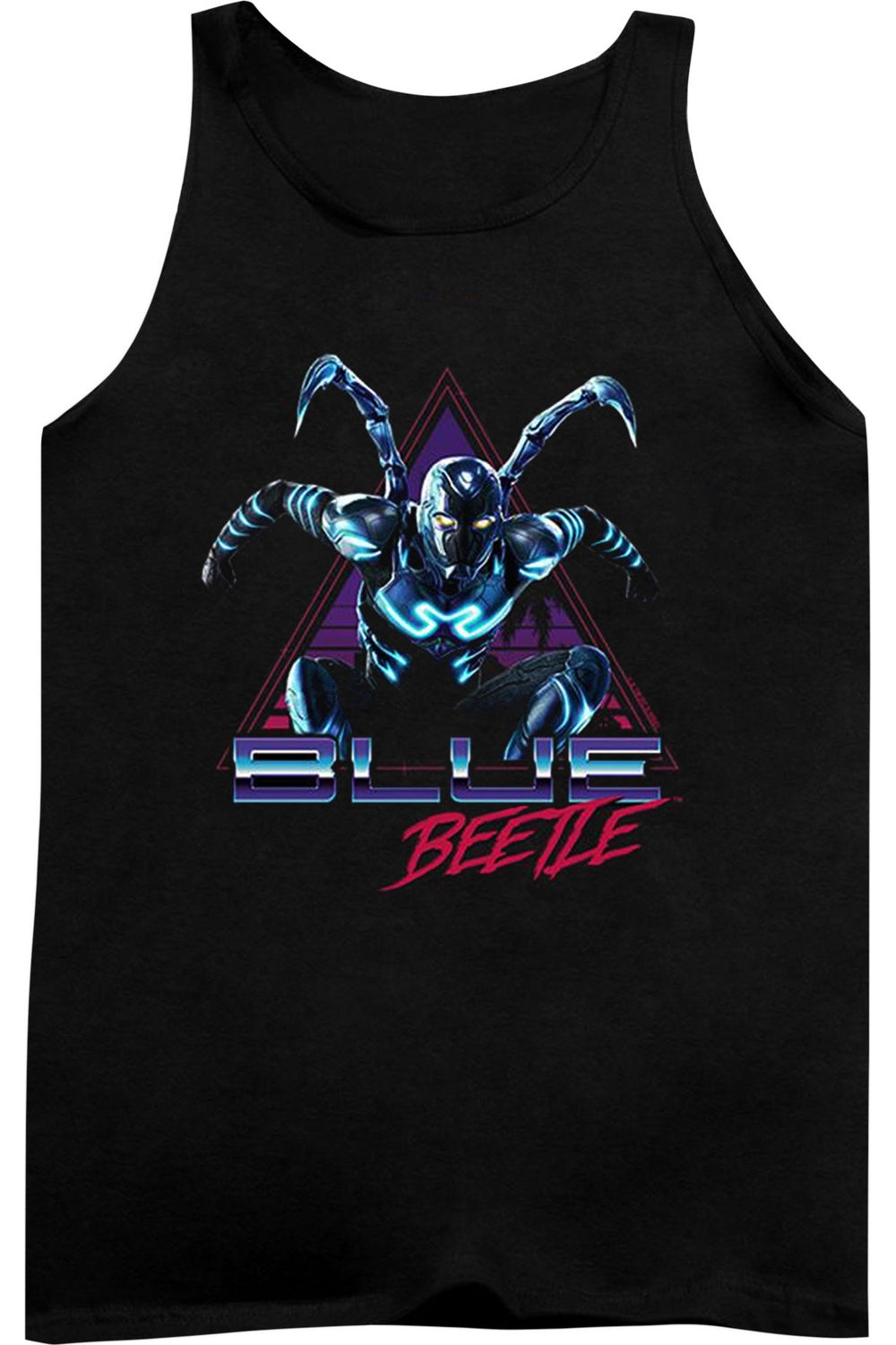 

Blue Beetle (2023) Leaping Triangle взрослая майка Gildan, черный