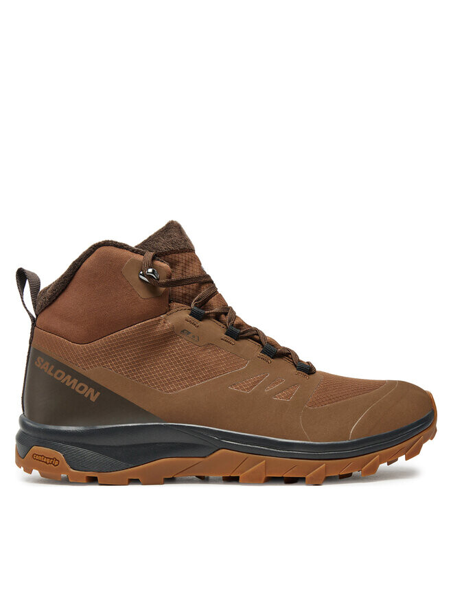 

Треккинговые ботинки Salomon Outsnap Climasalomon Waterproof L47685000, коричневый