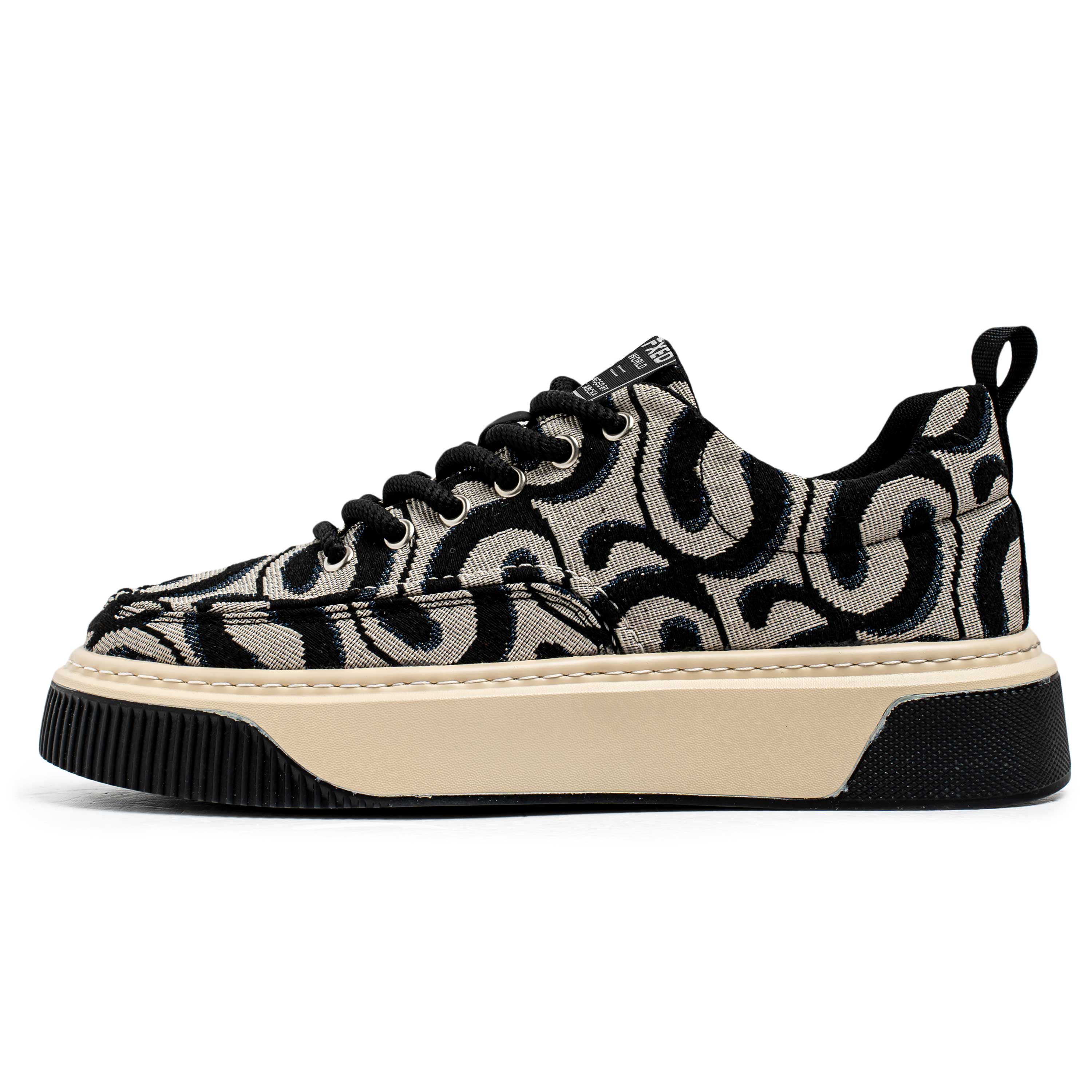 

Нескользящие износостойкие низкие мужские кроссовки JANECO, Beige Black