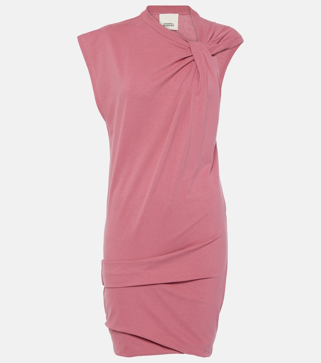 

Мини-платье Leanyga из хлопка с драпировкой Isabel Marant, Antik Pink