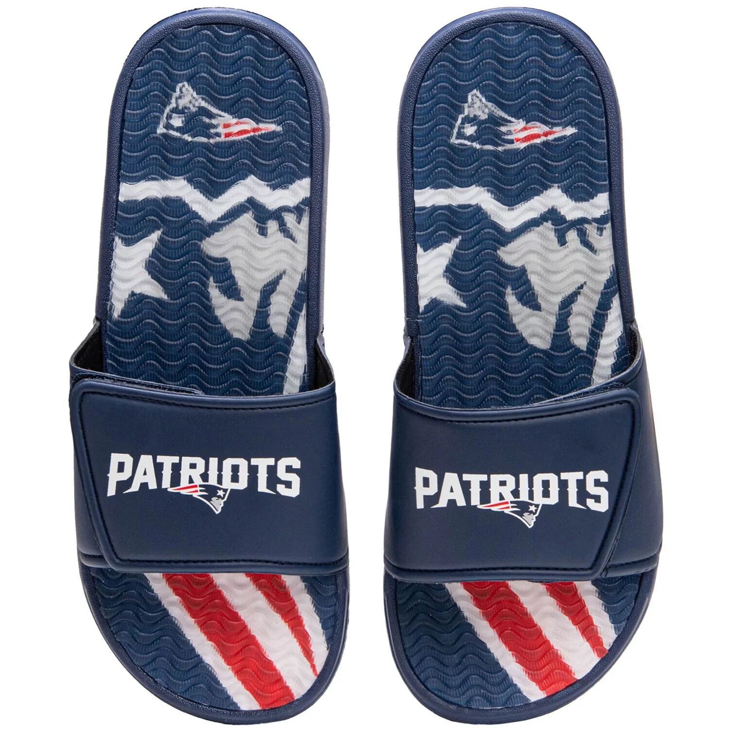 

Молодежные гелевые шлепанцы FOCO New England Patriots Unbranded