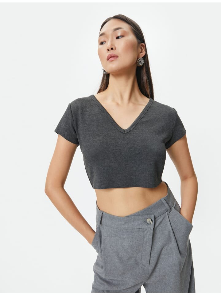 

Футболка KOTON T shirt, антрацит