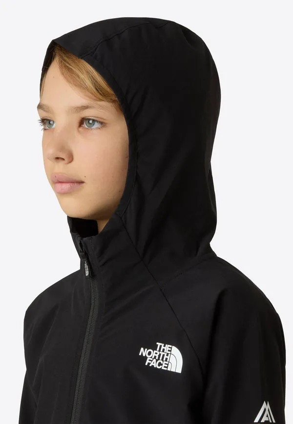 Куртка для горного спорта унисекс для подростков, ветровка The North Face, Black — фото 4