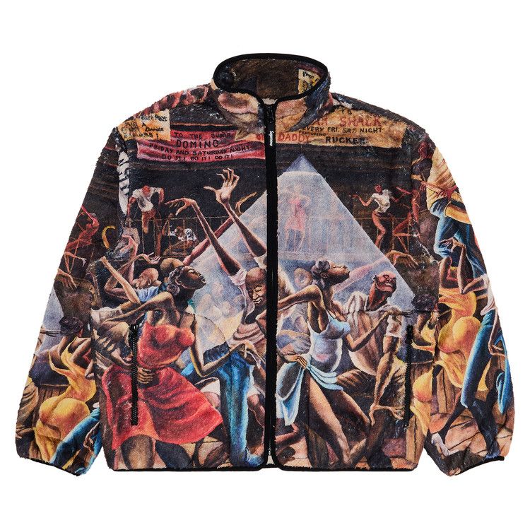 

Куртка Supreme x Ernie Barnes Fleece Jacket, Multicolor