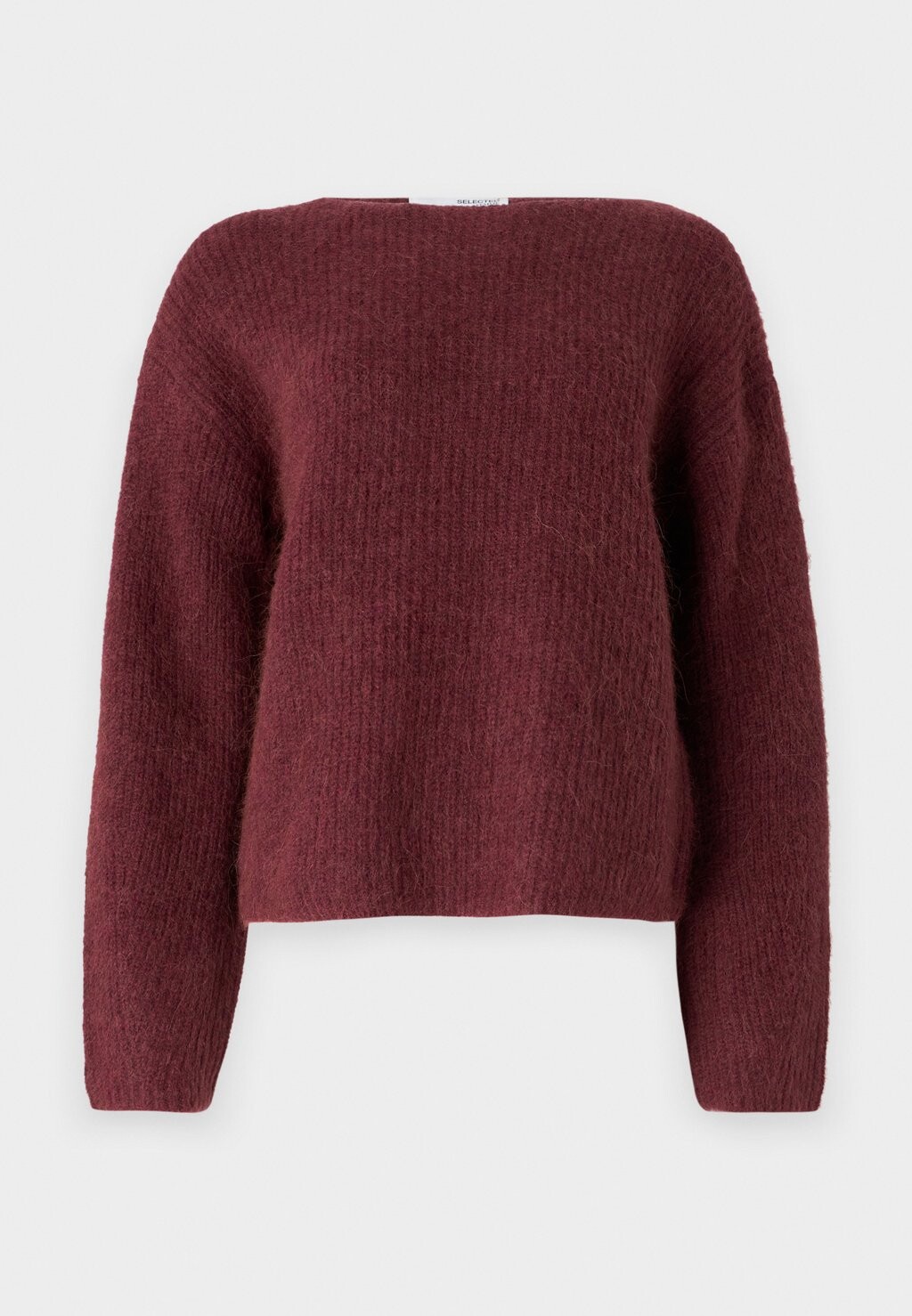 

Джемпер SLFSINE BOAT NECK Selected Femme, бордовый
