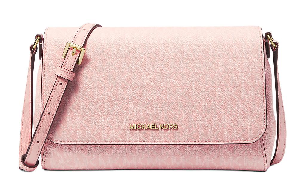 

MICHAEL KORS Кожаная сумка через плечо среднего размера женская нежно-розовая
