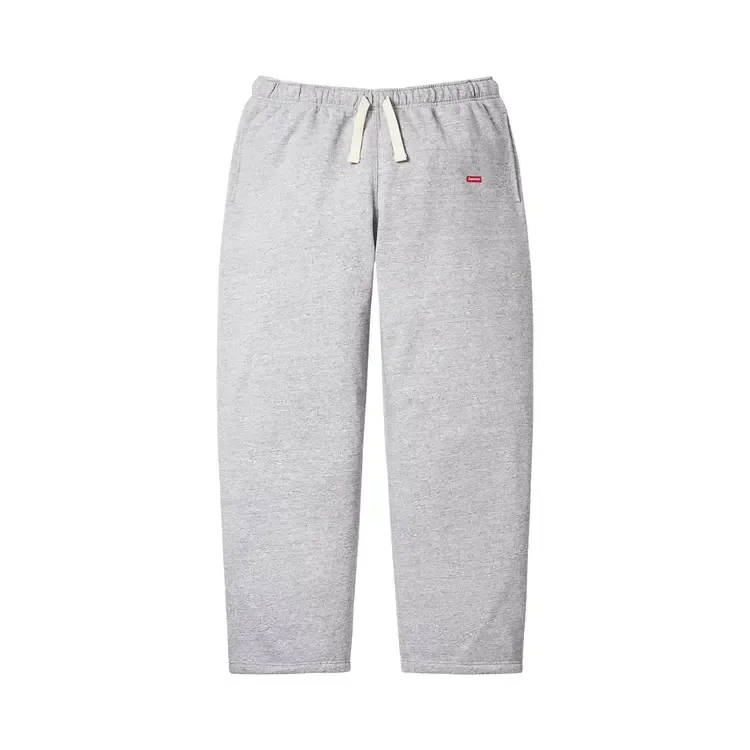 Спортивные штаны Supreme Small Box с завязками, цвет «серый меланж»