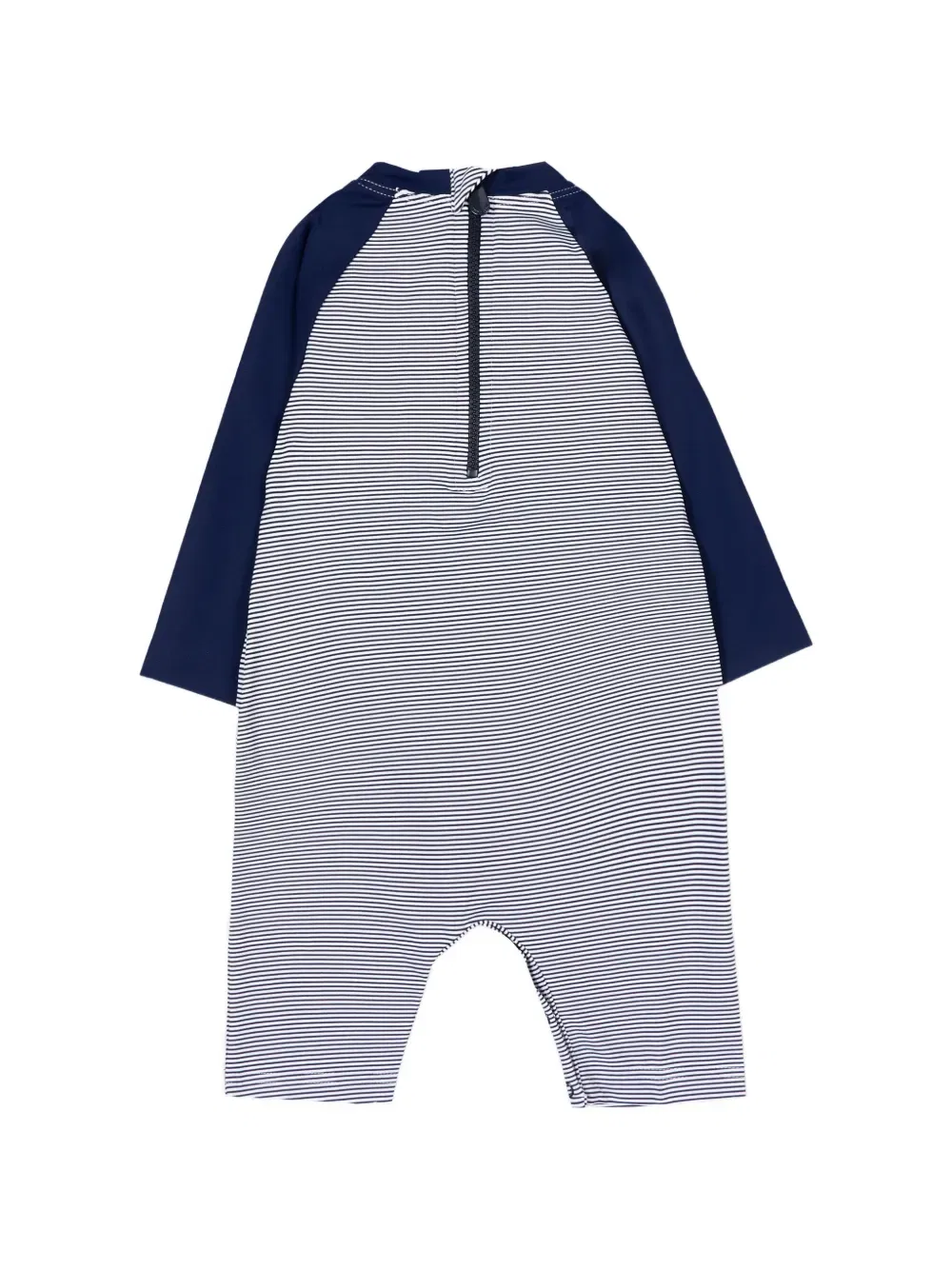 Полосатый комбинезон Petit Bateau, синий — фото 2