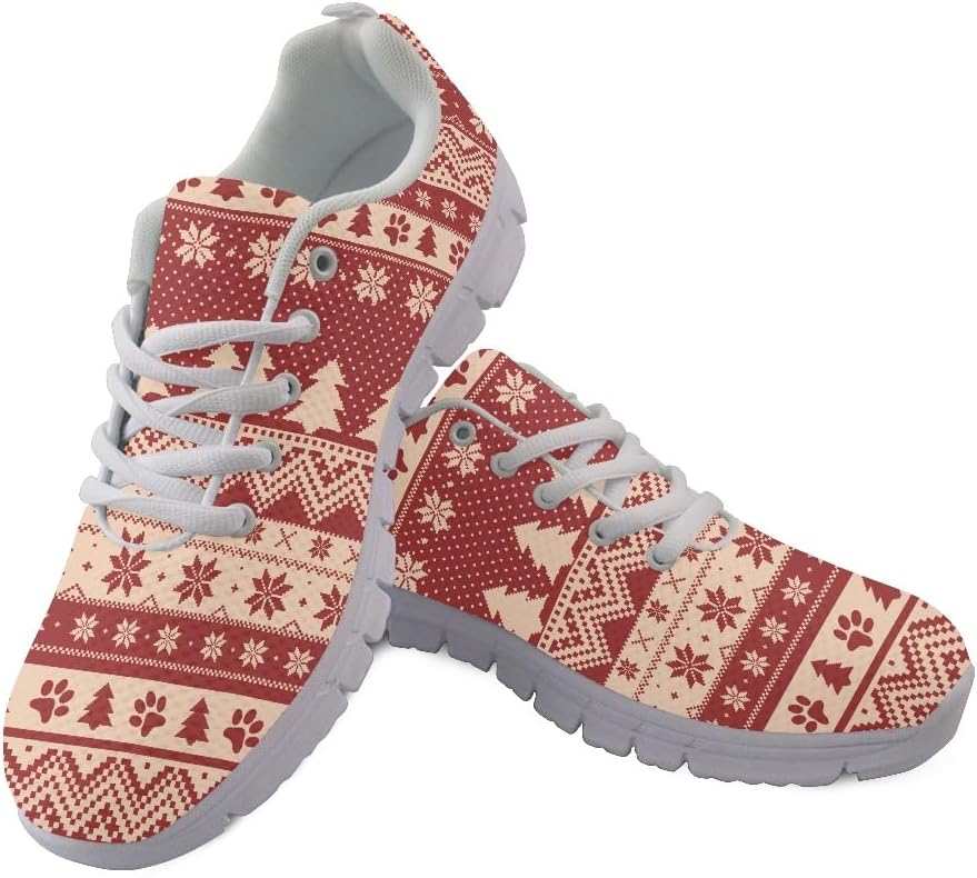 

Кроссовки Micoklinlin для бега по дороге для женщин и мужчин, легкие спортивные кроссовки, удобные классические туфли для ходьбы, Christmas Elements a