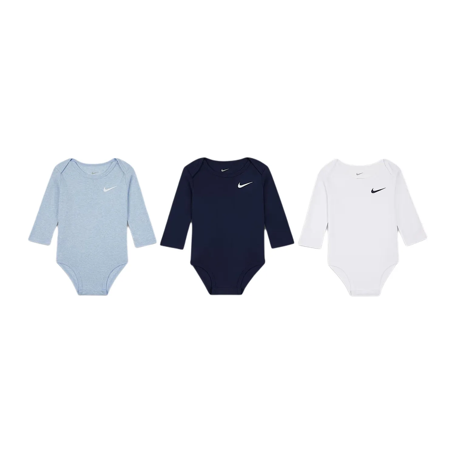 Комбинезон для младенцев и малышей, набор из 3 штук Nike, 3 Pack (Dark Navy Blue)
