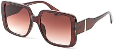 

Солнцезащитные очки для женщин, винтажные большие квадратные солнцезащитные очки для мужчин, классические очки в крупной оправе, модные очки с защитой от УФ-излучения UV400 MTZJH, Brown