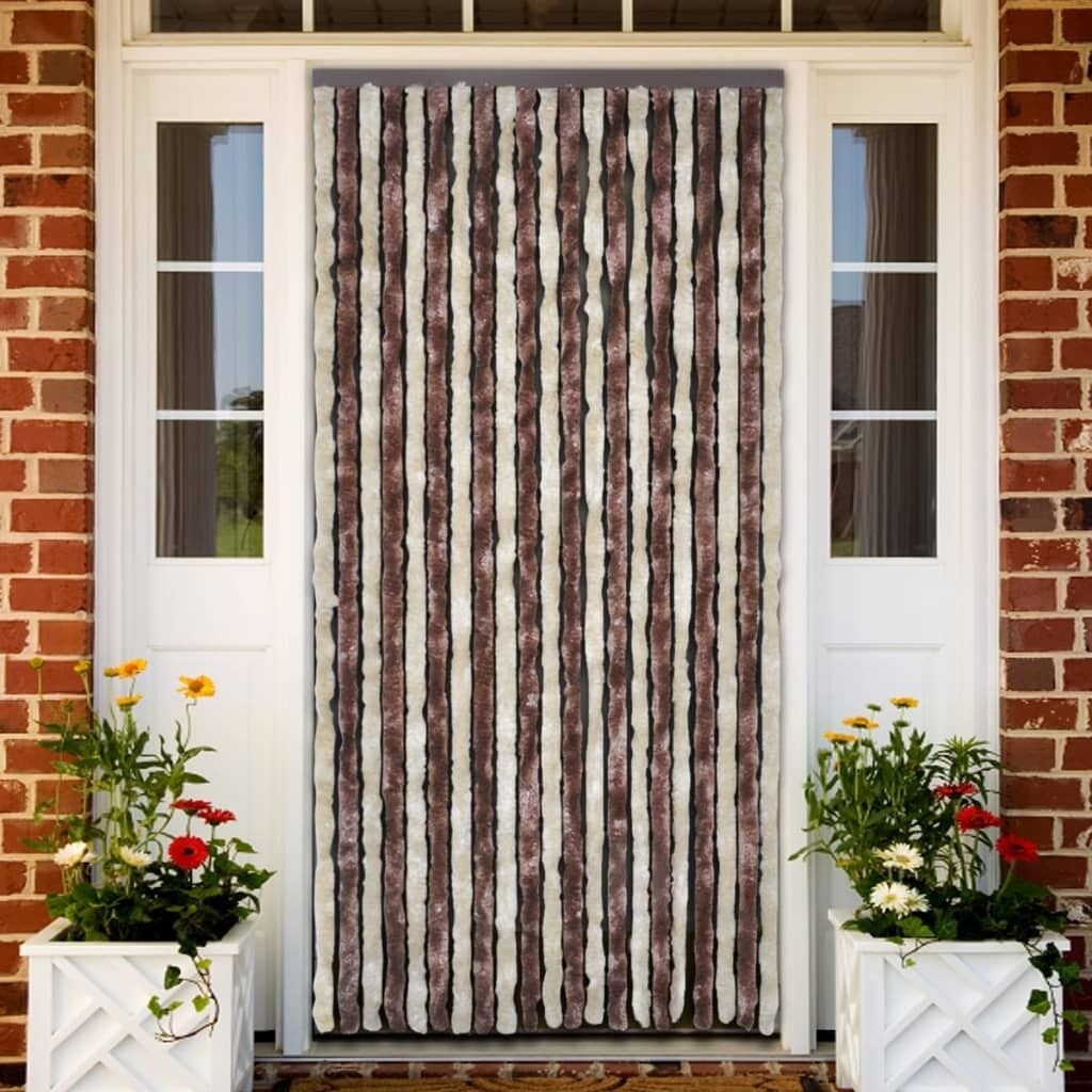 

Штора защитная от насекомых бело-серая 120х220 см синель DKD HOME DECOR