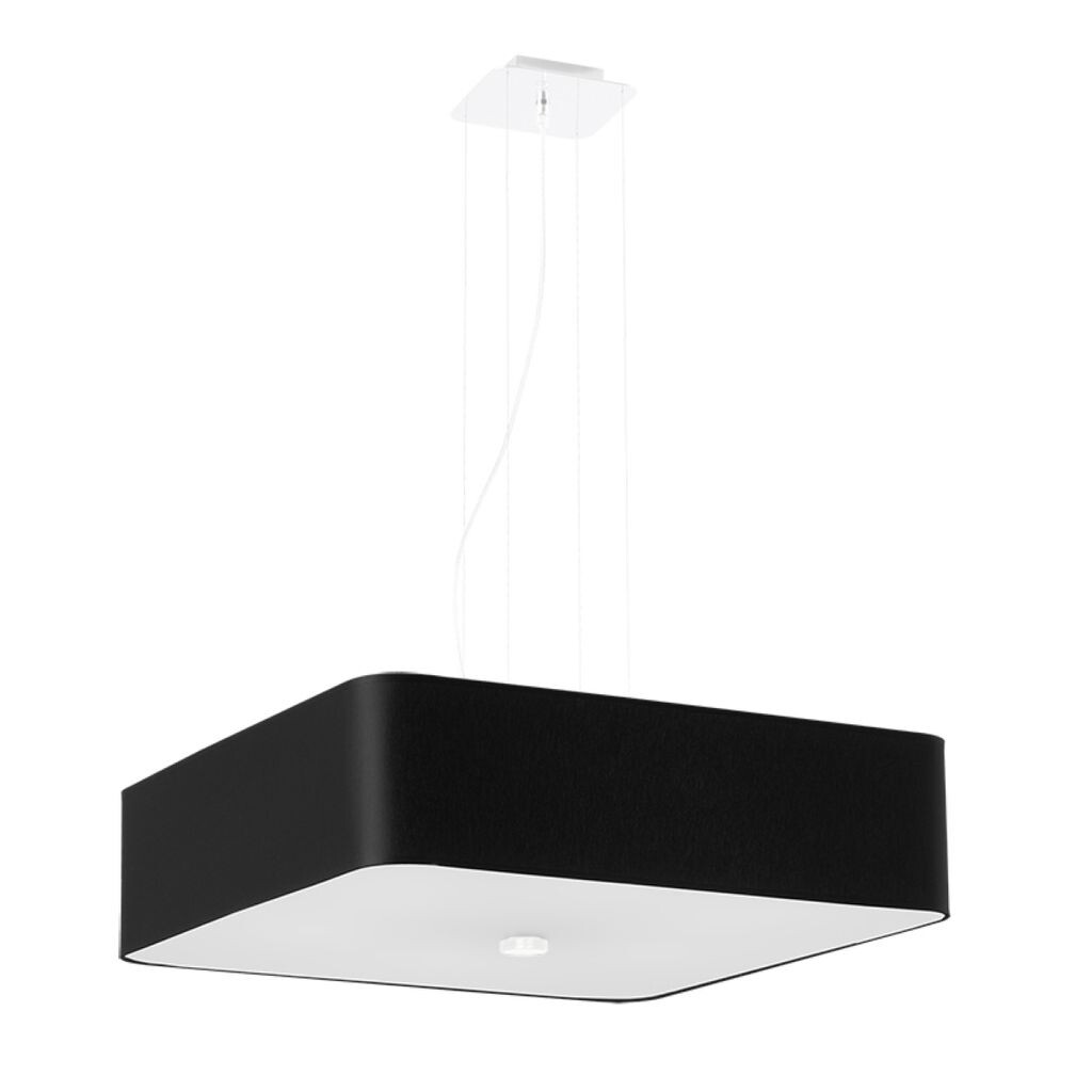 

Люстра LOKKO 55 черная 5xE27 60Вт ткань, стекло, сталь 105x55x55см Sollux Lighting