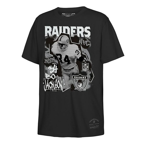 Футболка с принтом Youth Bo Jackson Las Vegas Raiders Mitchell & Ness — фото 2