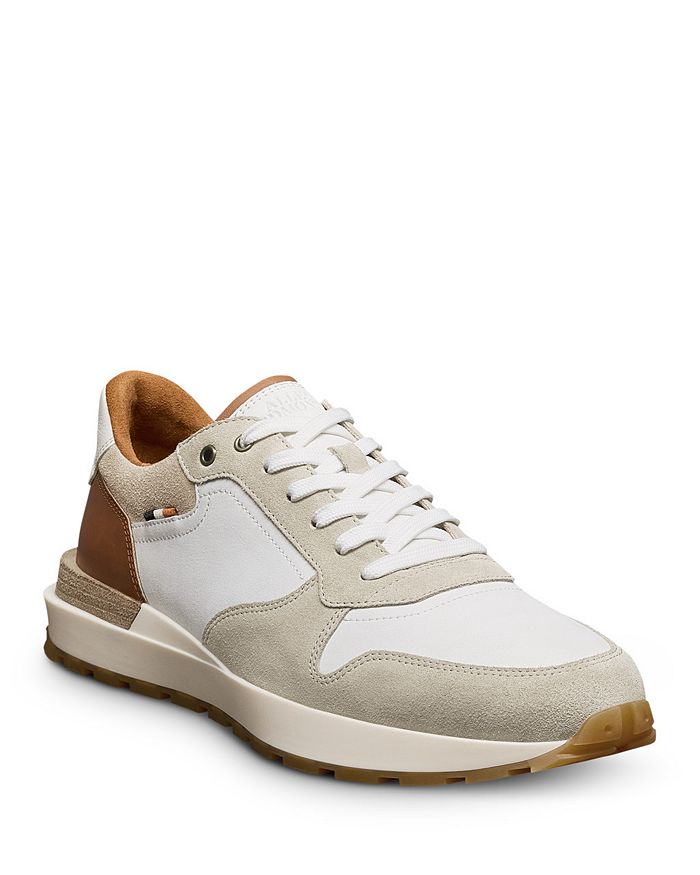 

Мужские кожаные кроссовки Lionel Low Top Allen Edmonds, слоновая кость/кремовый
