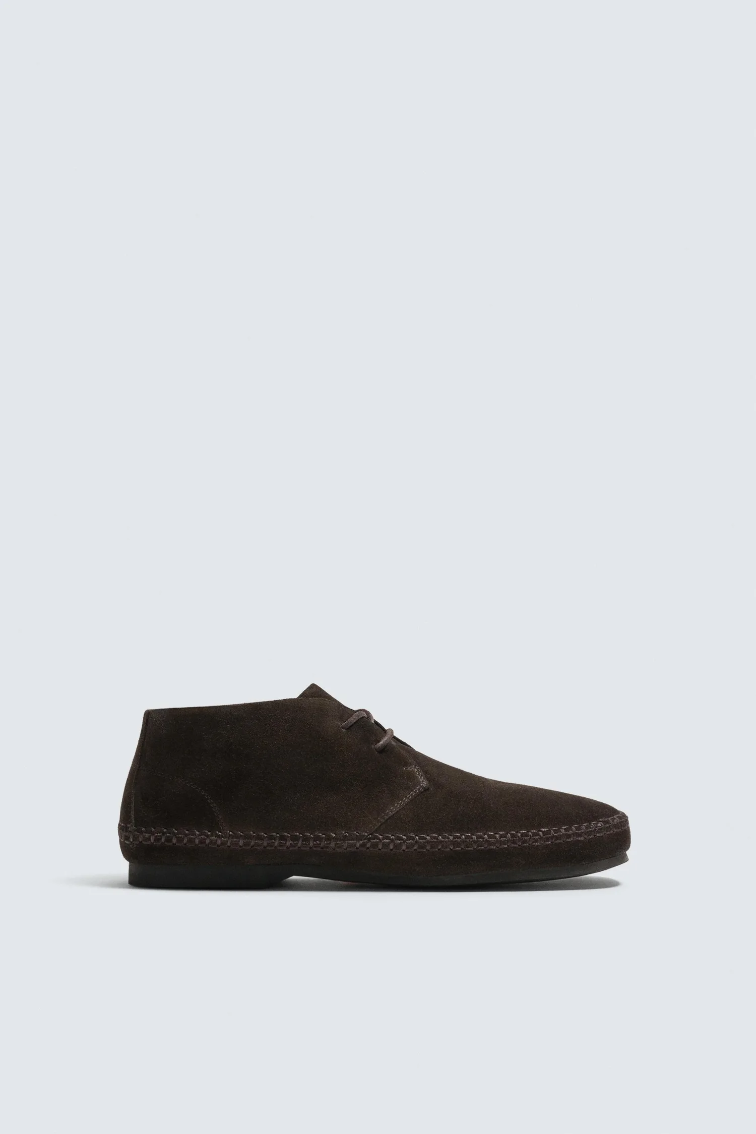 Кожаные туфли aaron levine x Zara с подошвой vibram, коричневый — фото 4