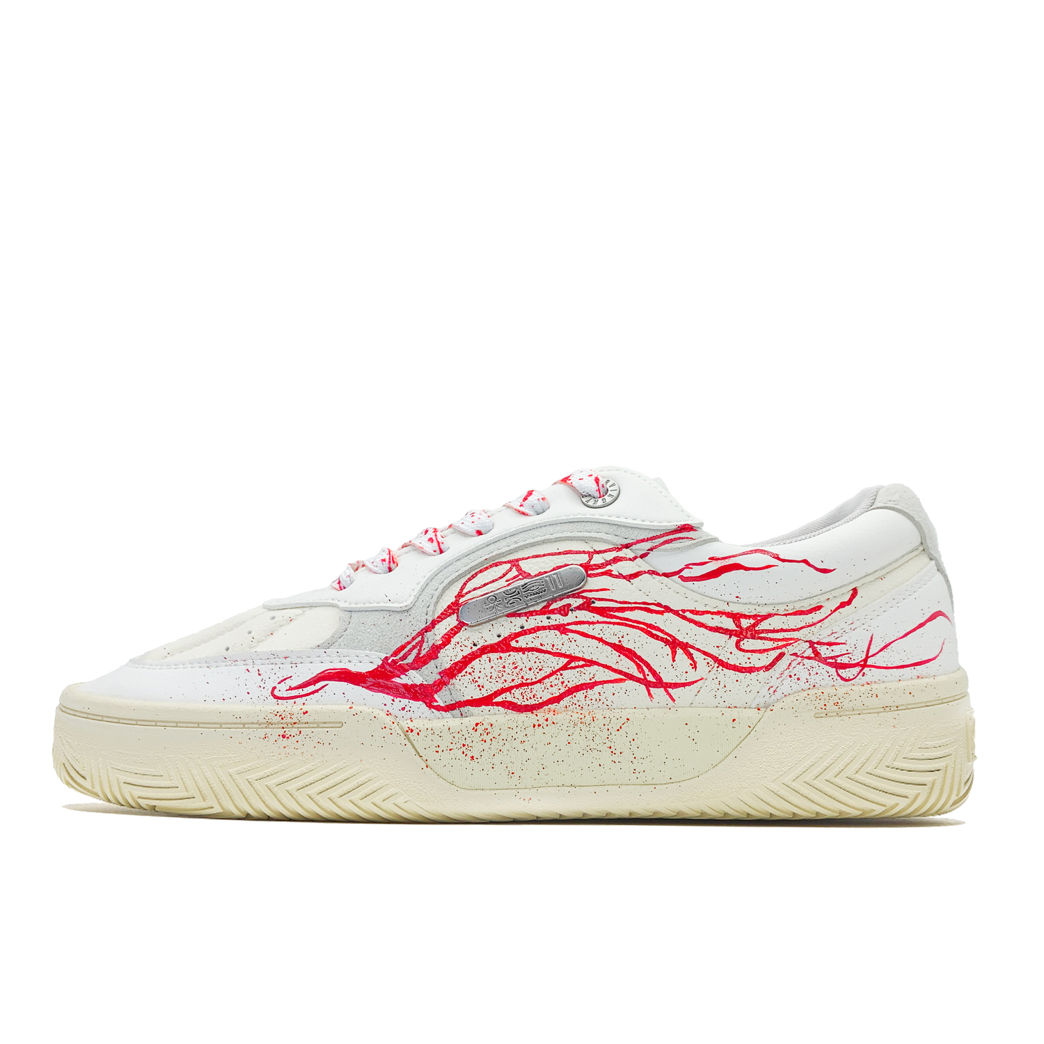 

ANTA Owen Hélà TRIBE нескользящие износостойкие низкие скейтерские кроссовки мужские white red