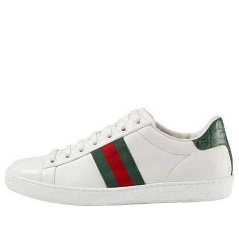 Кроссовки ace 'green crocodile' Gucci, зеленый