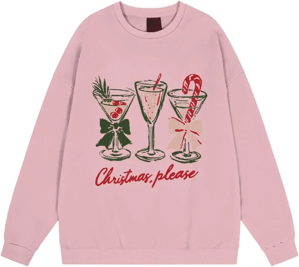 

Толстовка Christmas Please с длинным рукавом для женщин и мужчин Relliot