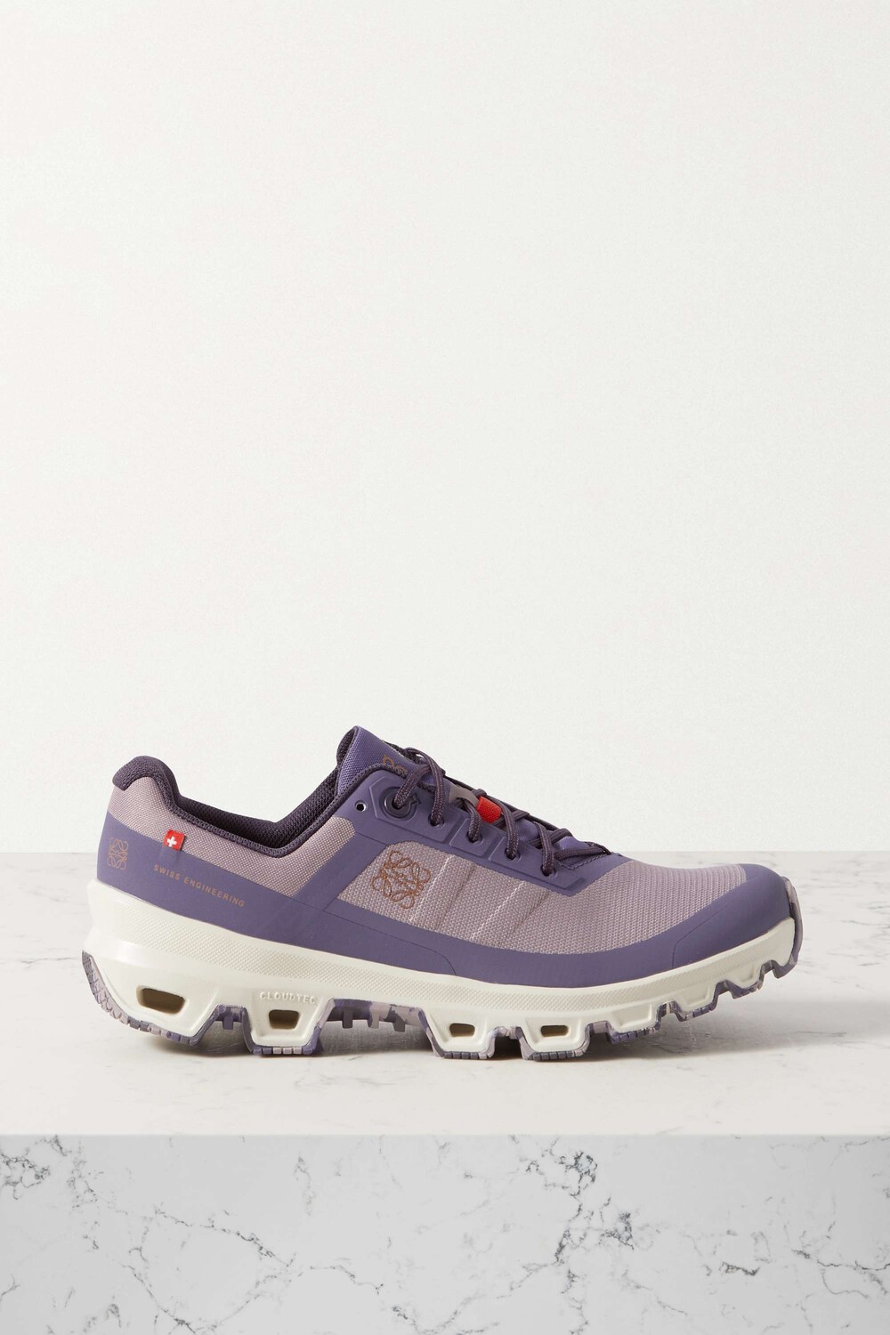LOEWE + На кроссовках Cloudventure из переработанного холста и сетки, сиреневый — фото 4