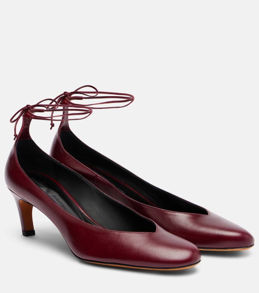 Кожаные туфли-лодочки uma Proenza Schouler, Merlot