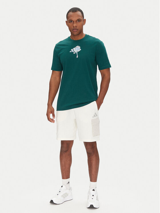 Футболка обычного кроя Earth Day Graphic JI6753 Adidas, зеленый — фото 2