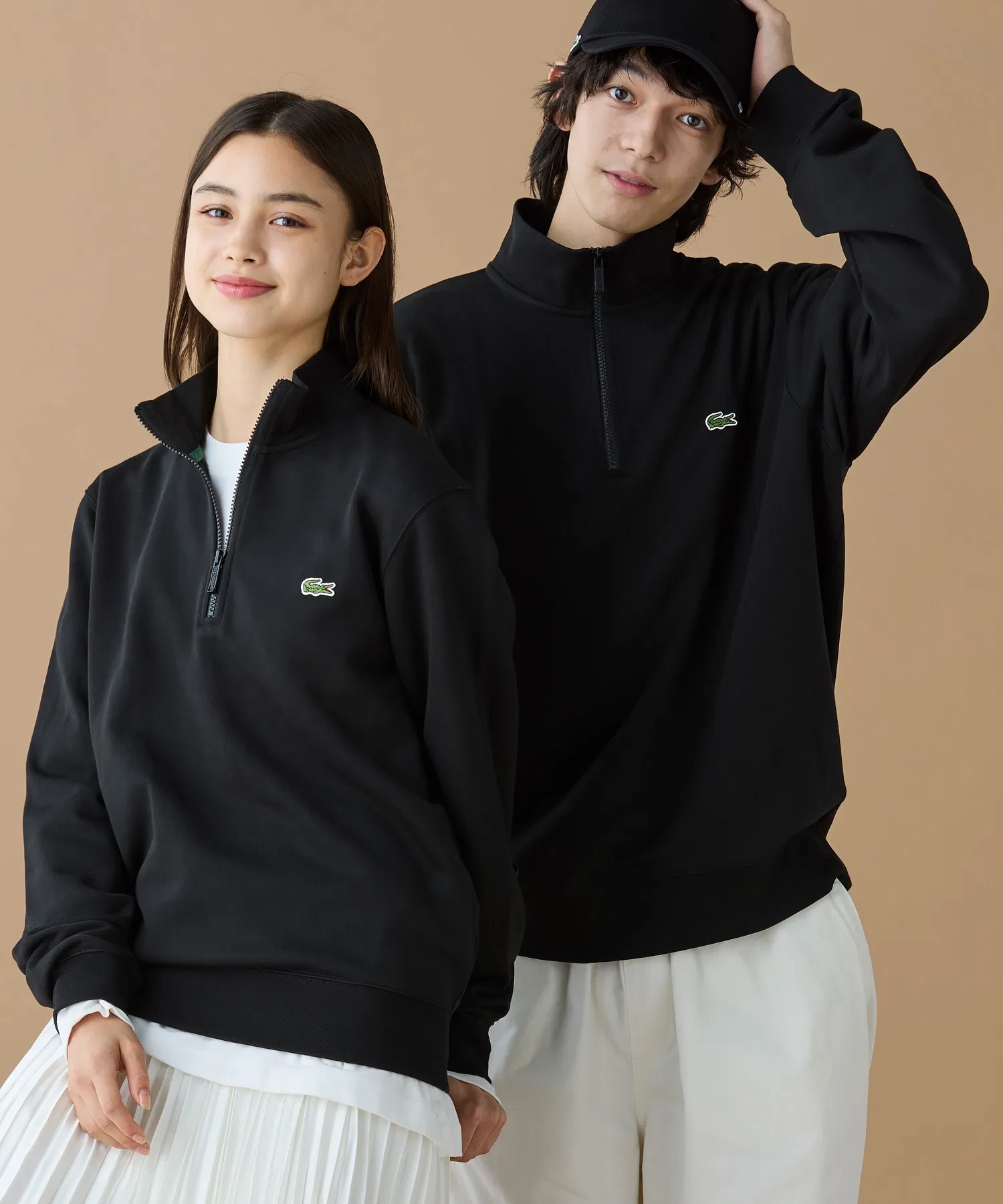 Толстовка Uniqlo с молнией, однотонная, черная — фото 2