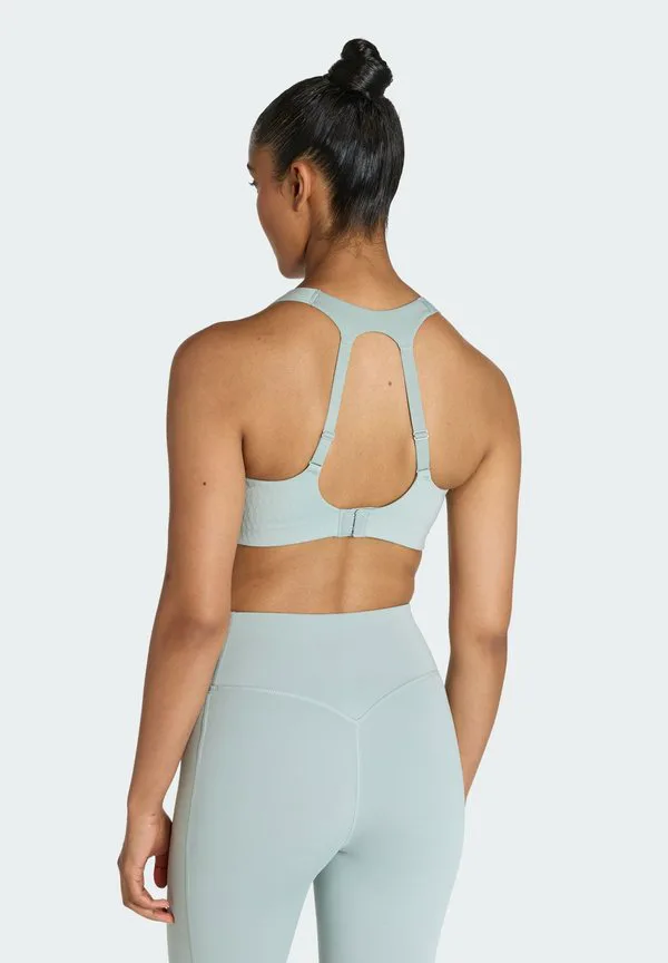 Спортивный бюстгальтер optime с высокой степенью поддержки Adidas Performance, Sage — фото 2