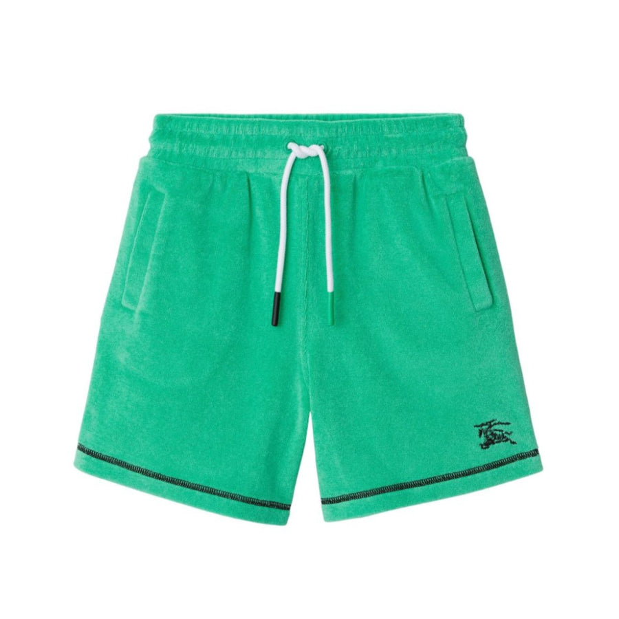 

Burberry Kids Эдк Махровые шорты на шнурке, Bright Jade