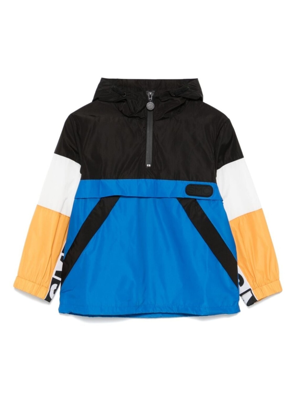

Stella McCartney Kids толстовка с капюшоном в стиле колор-блок, черный